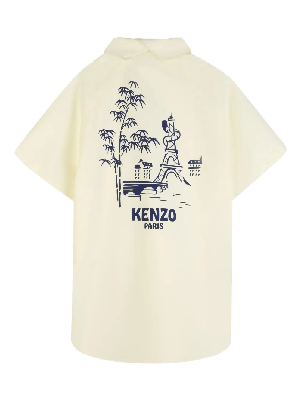 Kenzo Kids Blousejurk met grafische zak Geel