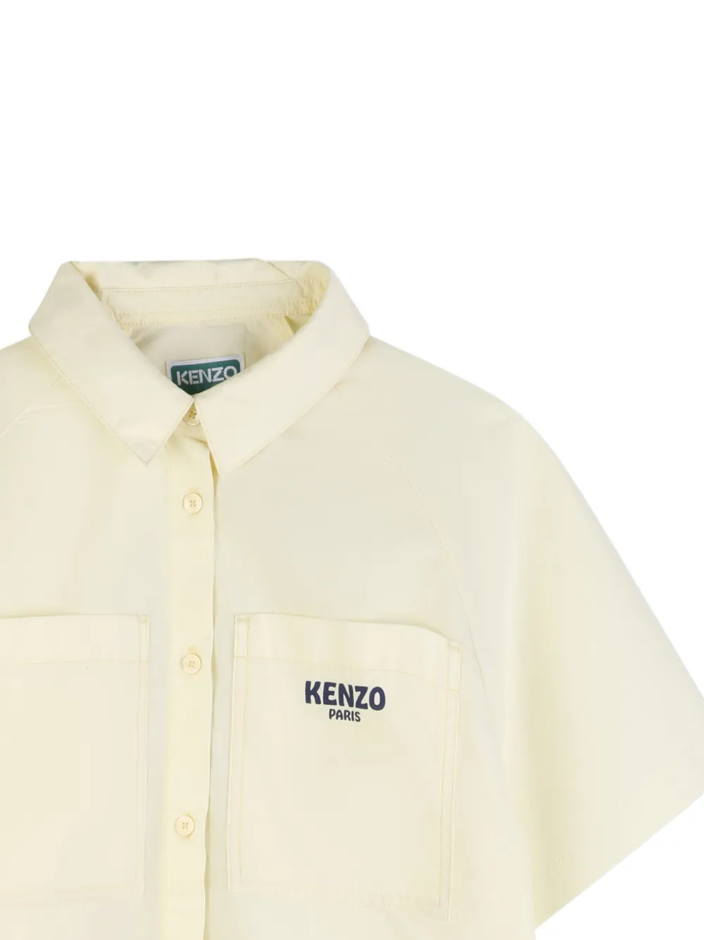 Kenzo Kids Blousejurk met grafische zak Geel