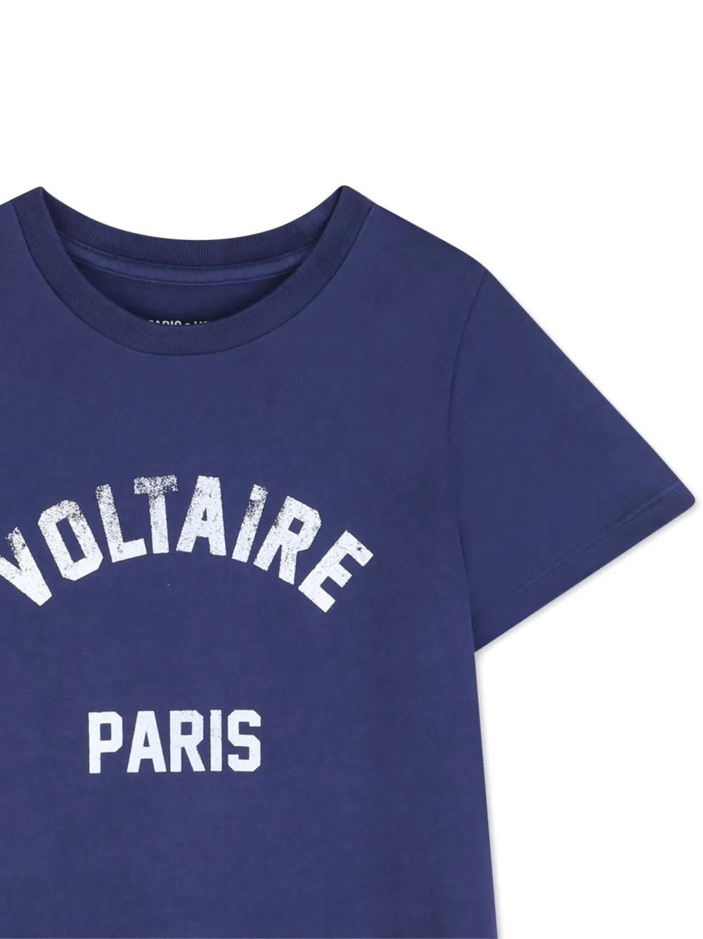 Zadig & Voltaire Kids Jurk met korte mouwen en print Blauw