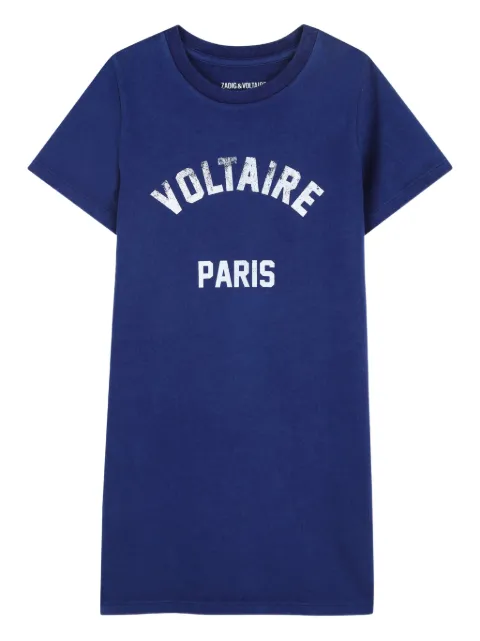 Zadig & Voltaire Kids print-detail short-sleeve dress