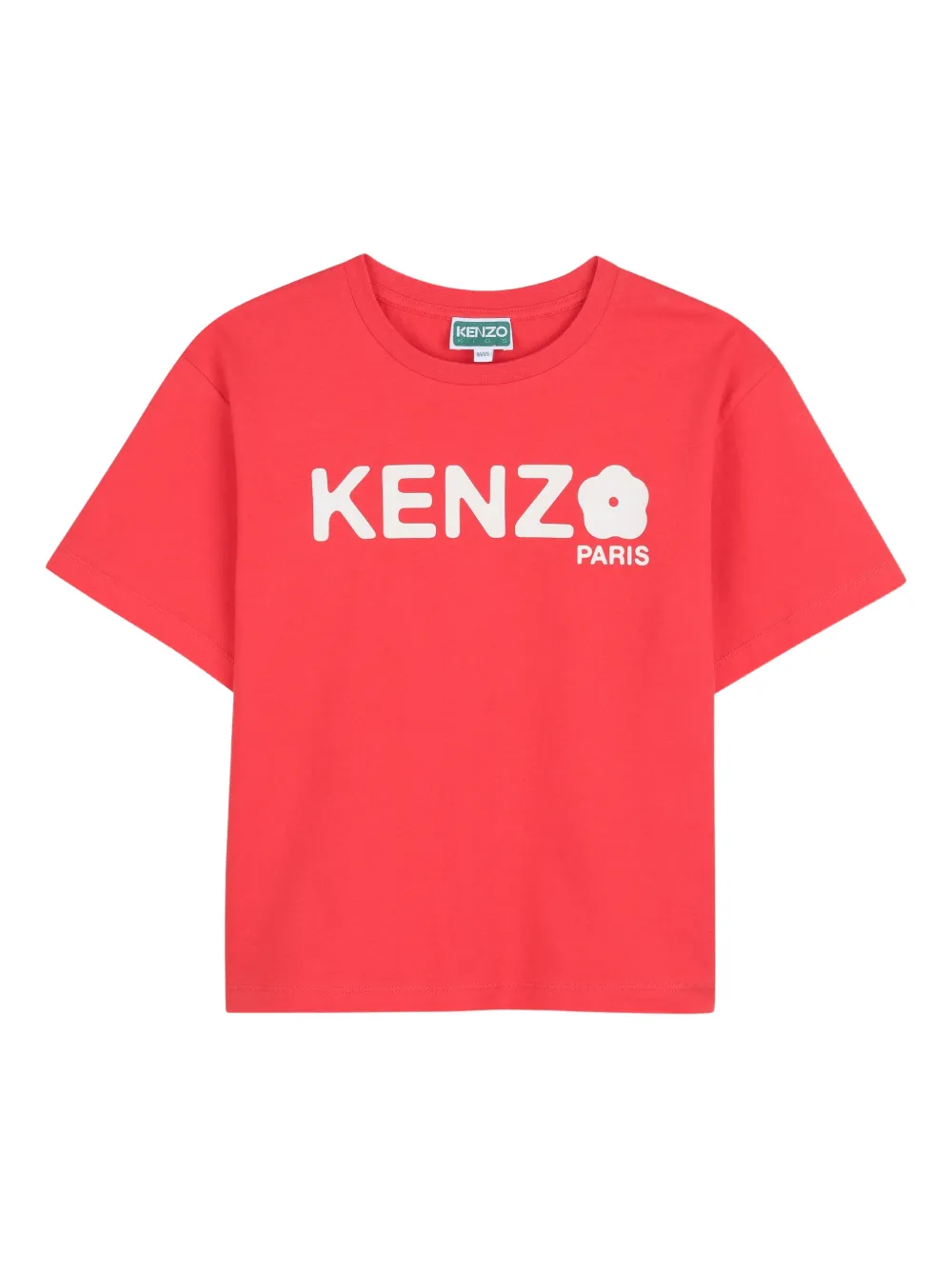 Kenzo Kids floral logo T-shirt - Rosso