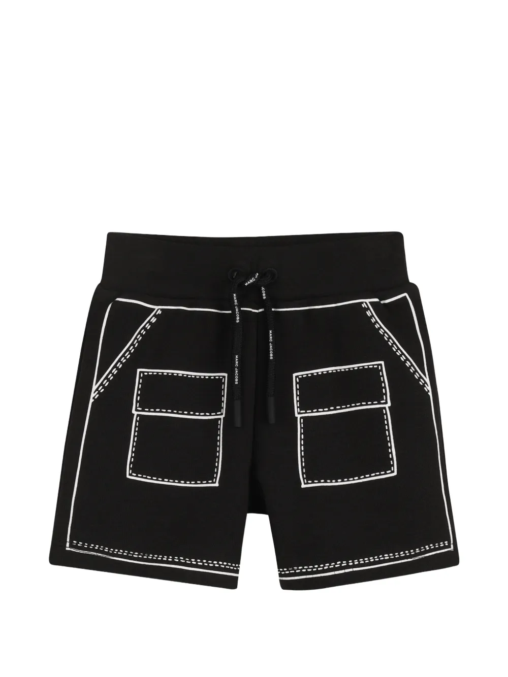 Marc Jacobs Kids Gestreepte shorts set Zwart