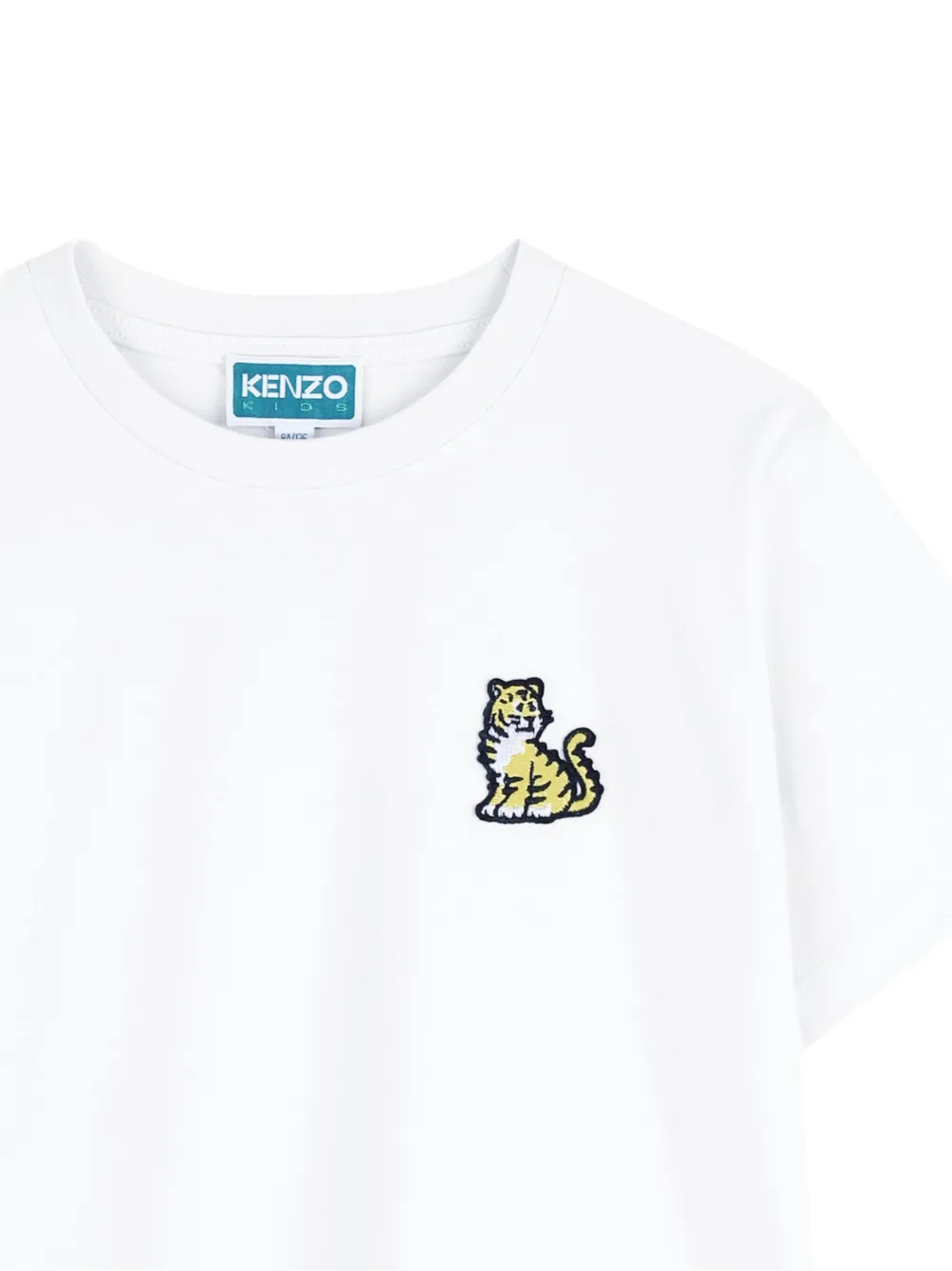 Kenzo Kids T-shirt met ronde hals Wit