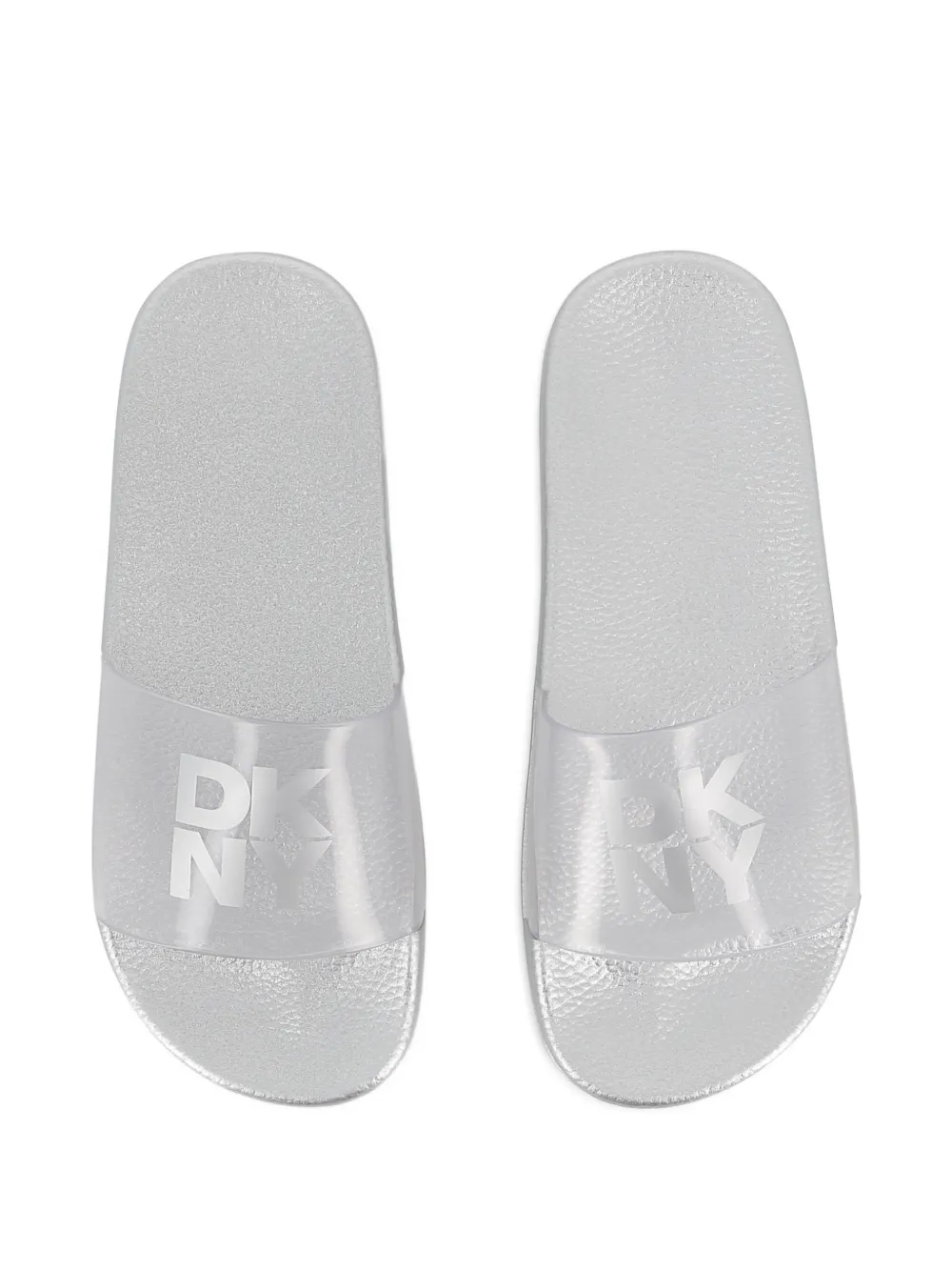 Dkny Kids Slippers met logo Grijs