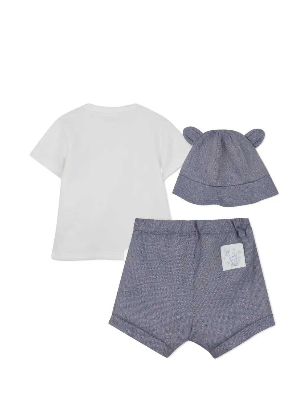 Kenzo Kids Shortsset met logodetail Blauw