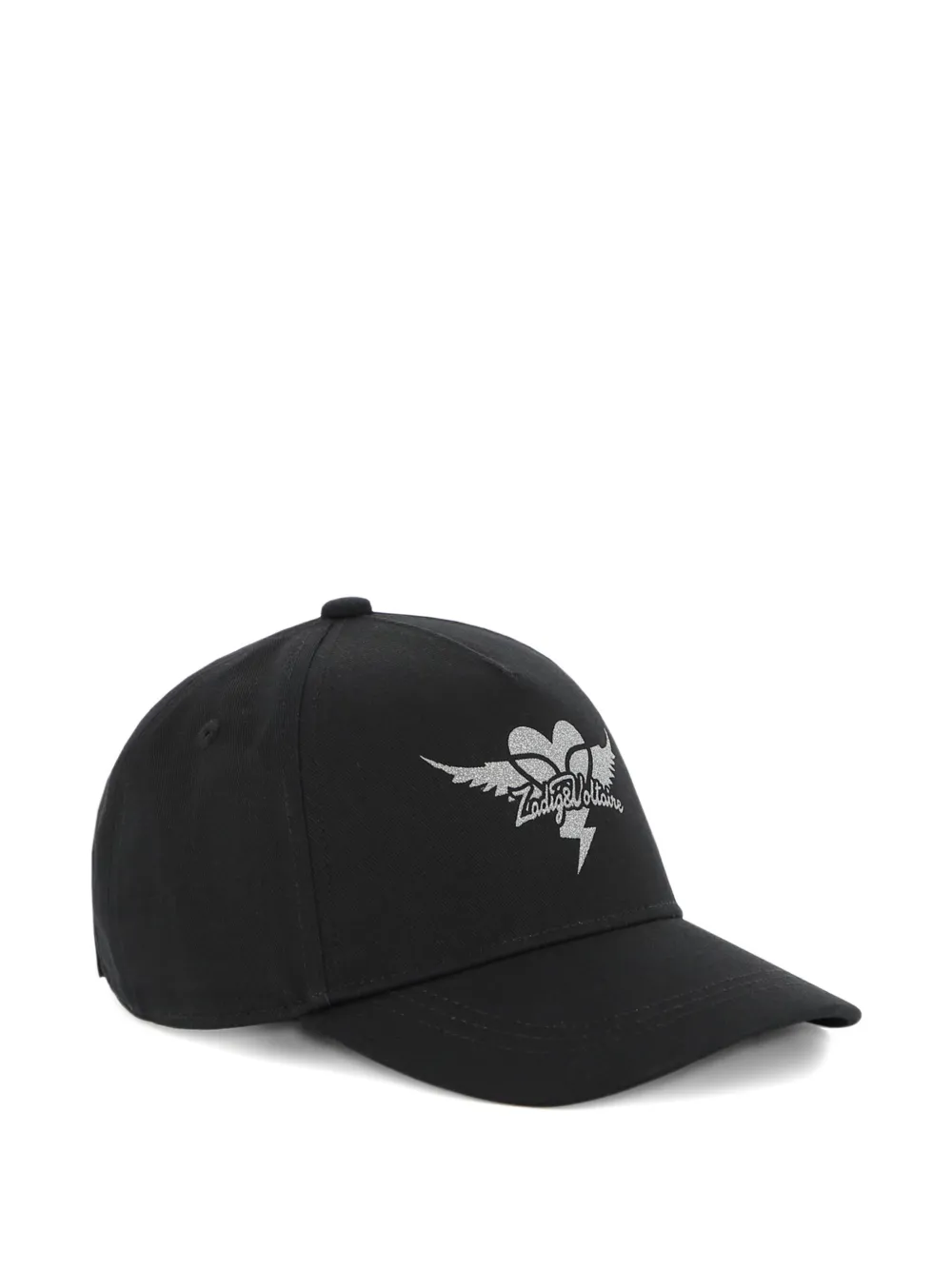 Zadig & Voltaire Kids Cappello da baseball con logo - Nero