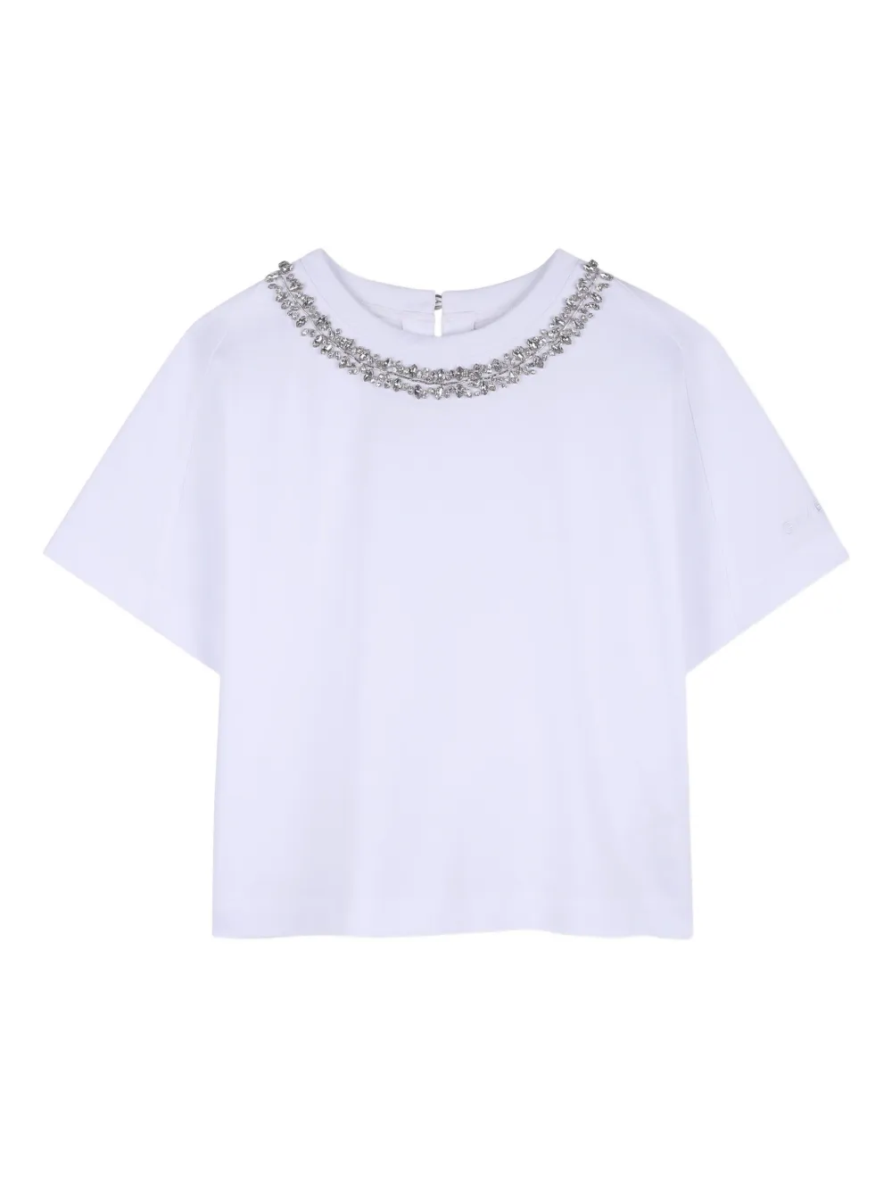 Givenchy Kids embellished round-neck T-shirt - Bianco