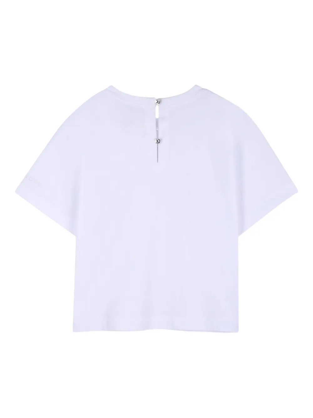  Givenchy Kids Embellished Round-neck T-shirt - White 