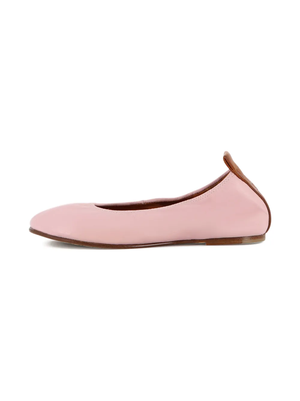 Lanvin Enfant Ballerina's met logodetail Roze