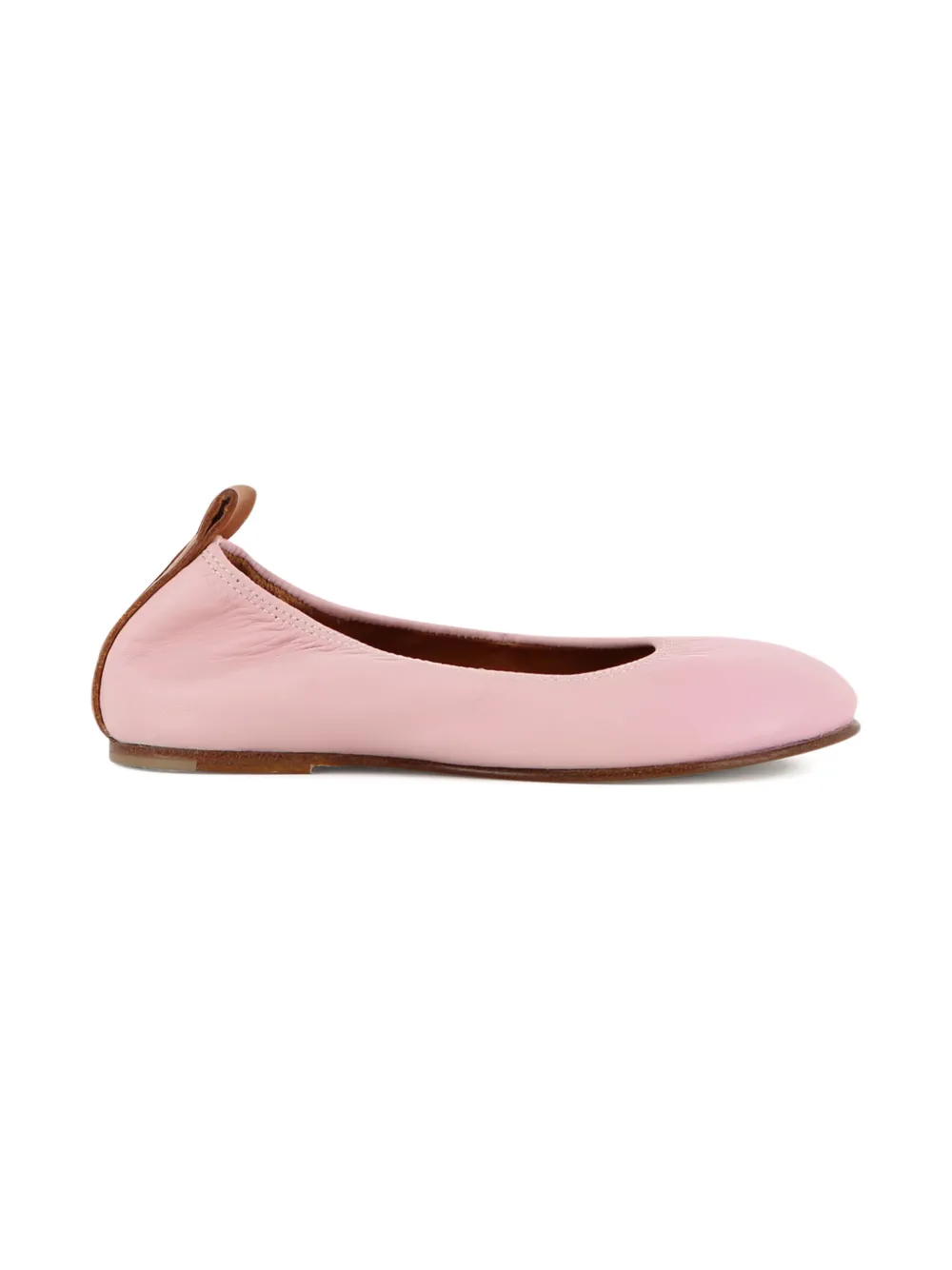 Lanvin Enfant Ballerina's met logodetail Roze