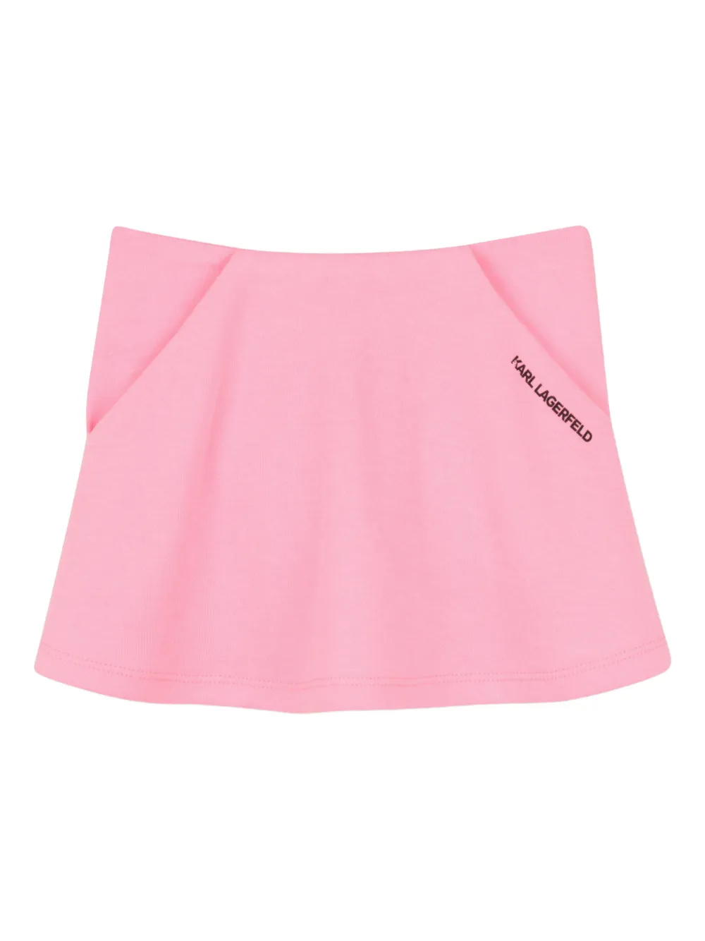 Karl Lagerfeld Kids Ikon Choupette gestreepte rok set Roze