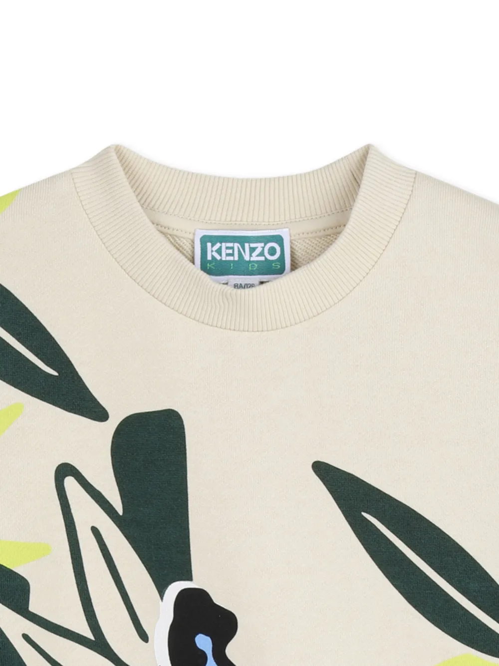 Elephant-Motif Floral Sweatshirt