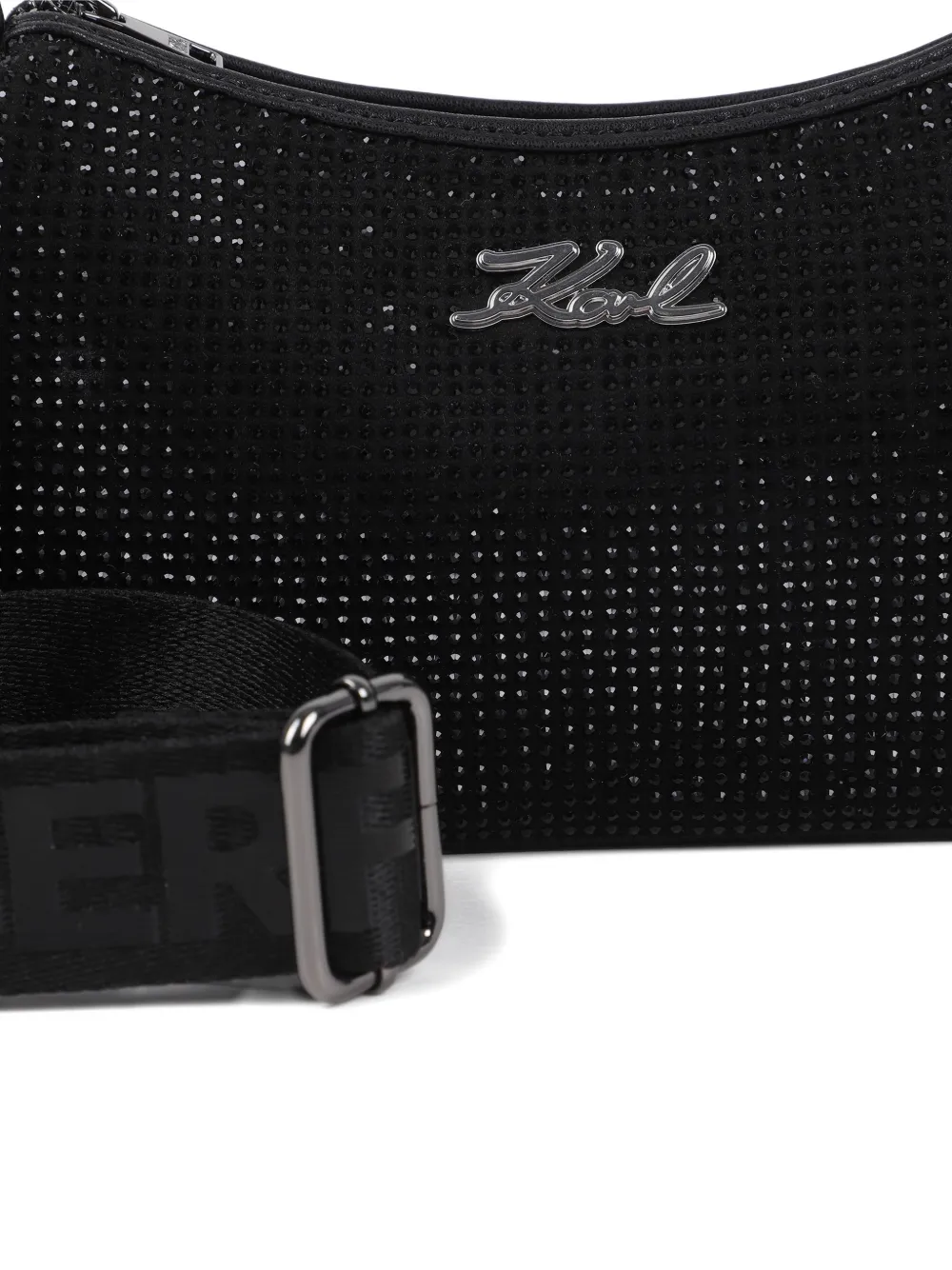 Karl Lagerfeld Kids Tas verfraaid met logo Zwart