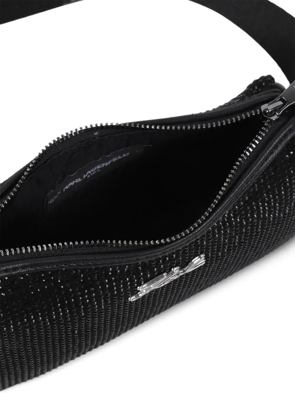 Karl Lagerfeld Kids Tas verfraaid met logo Zwart