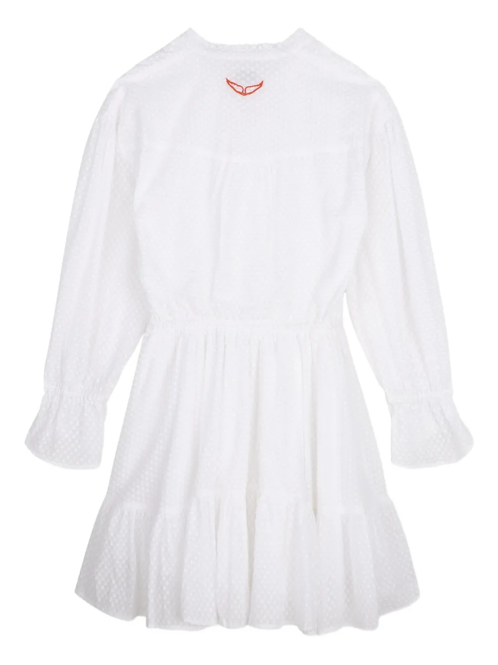 Zadig & Voltaire Kids Jurk met ruches Wit
