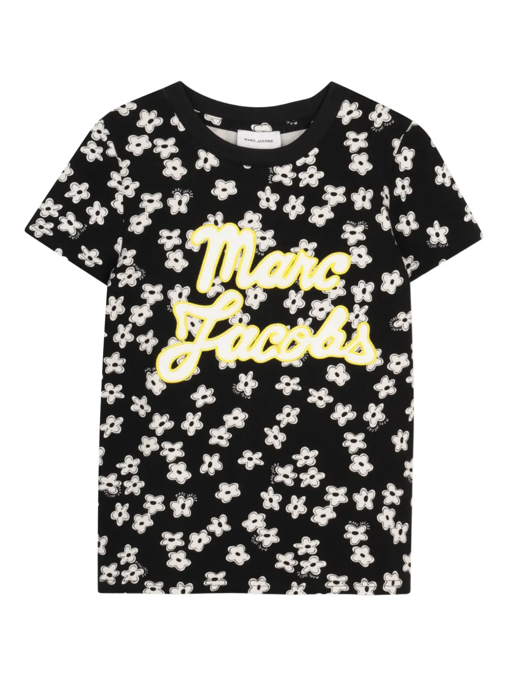 Marc Jacobs Kids floral-print T-shirt - Nero