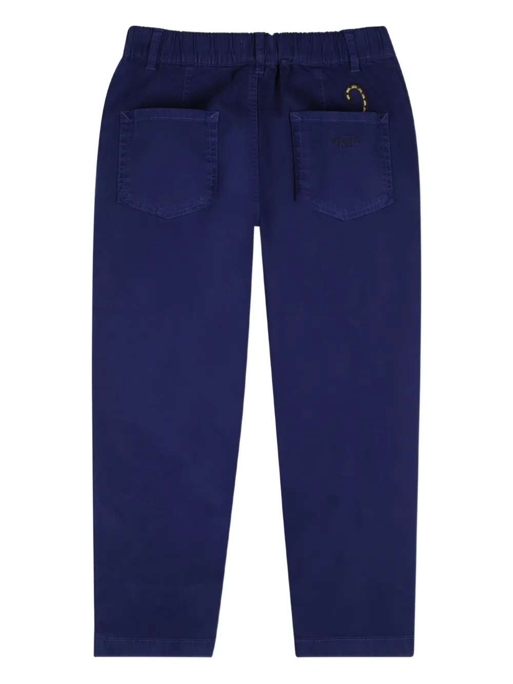 Kenzo Kids Broek met tijger-applicatie Blauw
