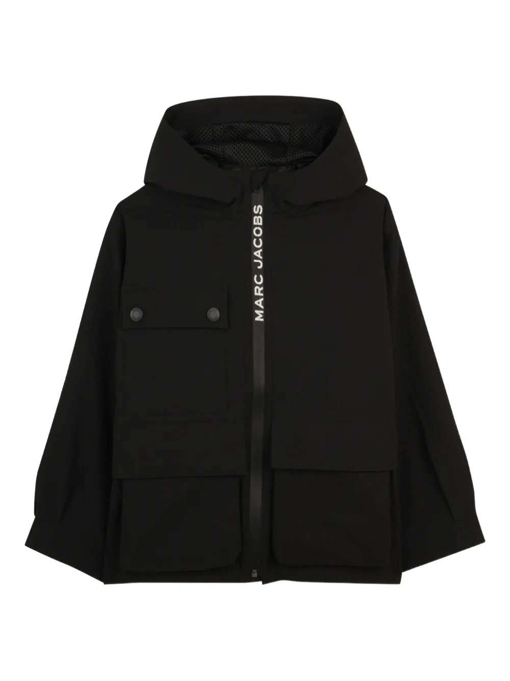 Marc Jacobs Kids zip-up hooded jacket - Nero