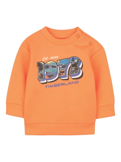 Timberland Kids graphic-print crew-neck sweatshirt