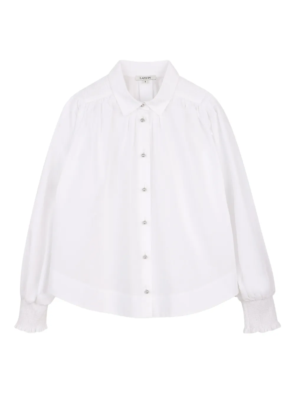 Lanvin Enfant Top con bottoni - Bianco