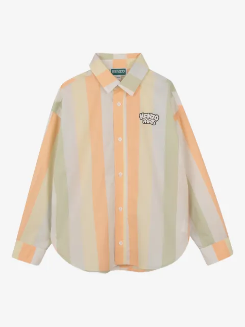 Kenzo Kids camisa con rayas estampadas
