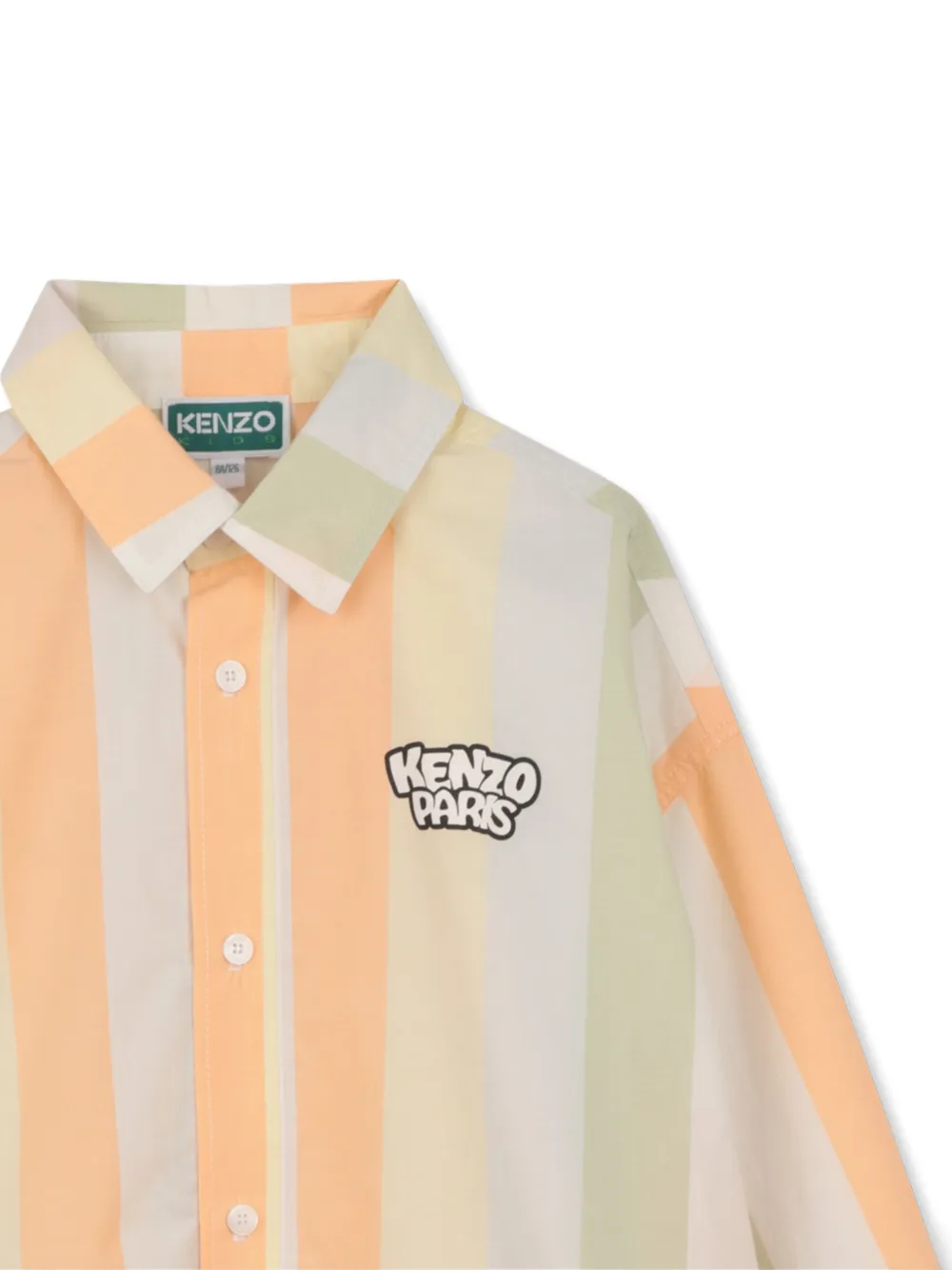Kenzo Kids Gestreept shirt Beige