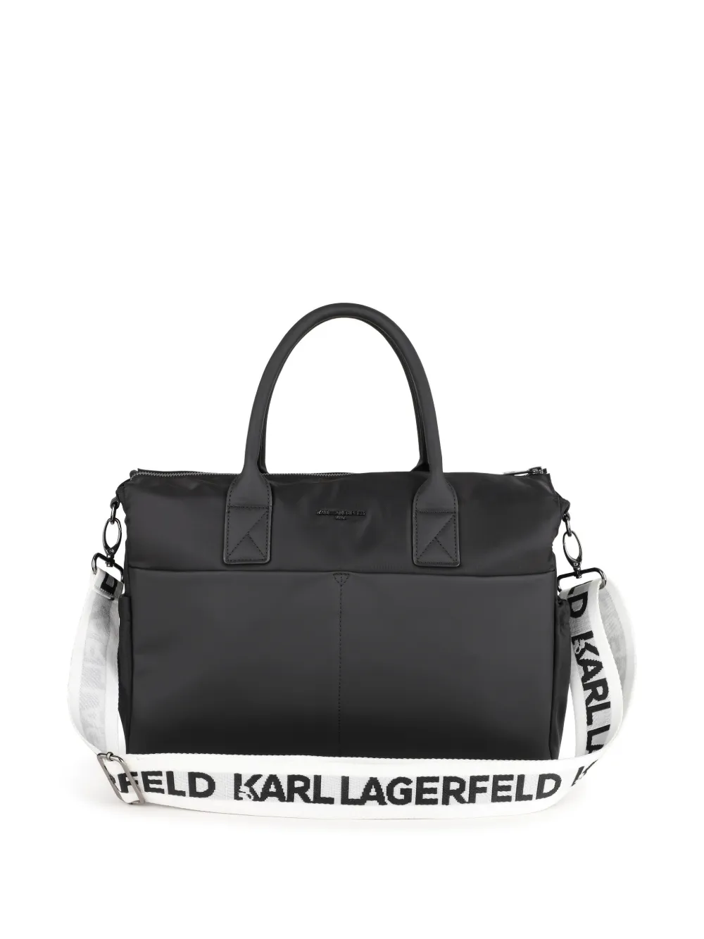 Karl Lagerfeld Kids Luiertas met logo-band en applicatie - Zwart