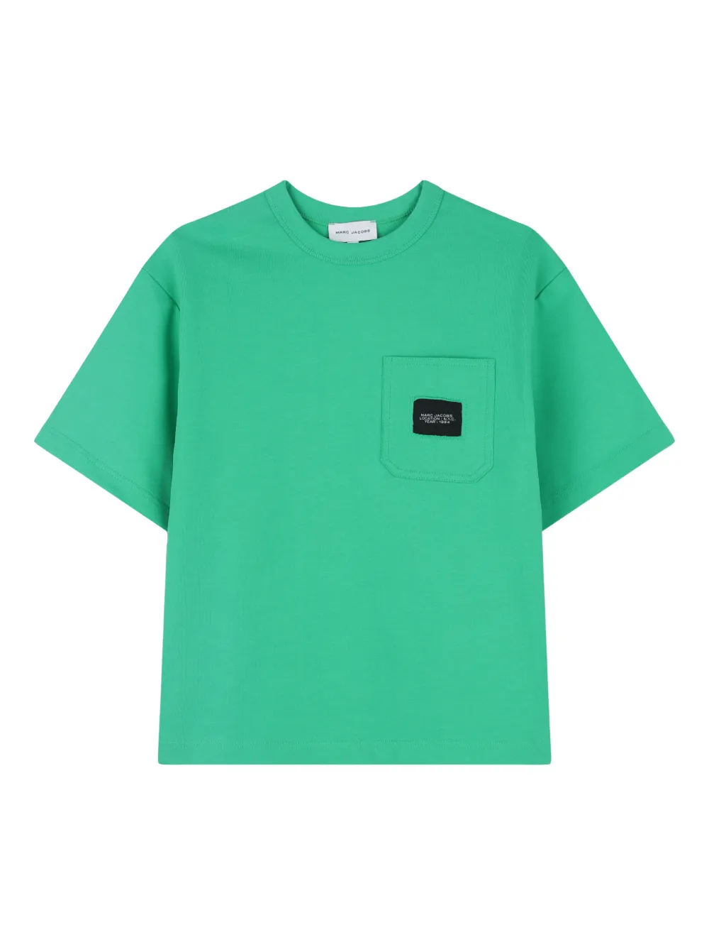 Marc Jacobs T-shirt Mit Brusttasche In Green