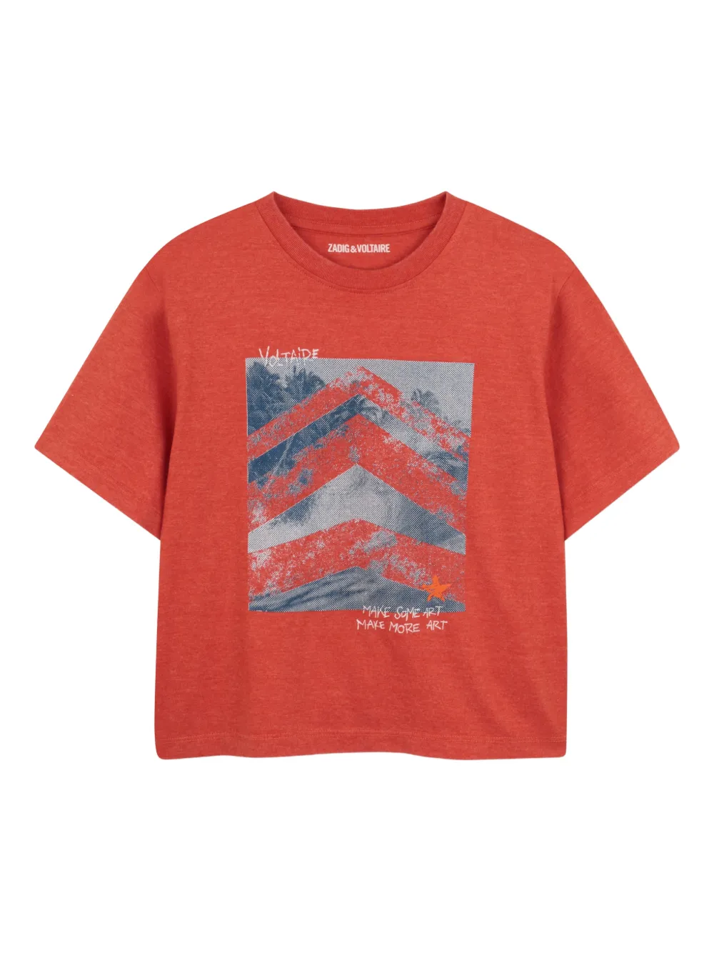 Zadig & Voltaire Kids T-shirt con stampa - Rosso