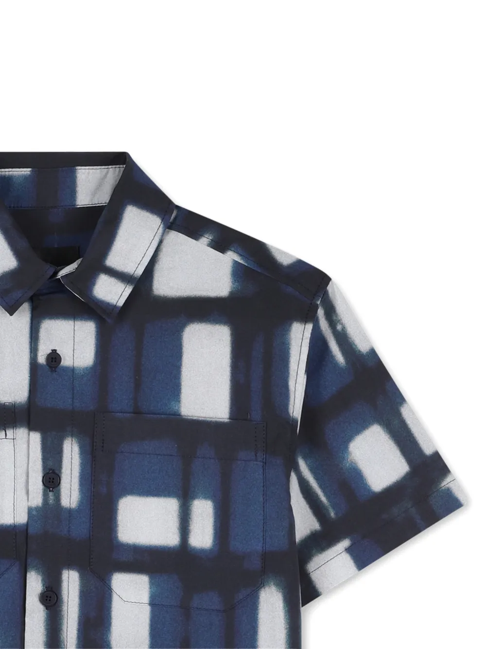  Givenchy Kids Patterned Short-sleeve Top - Blue 