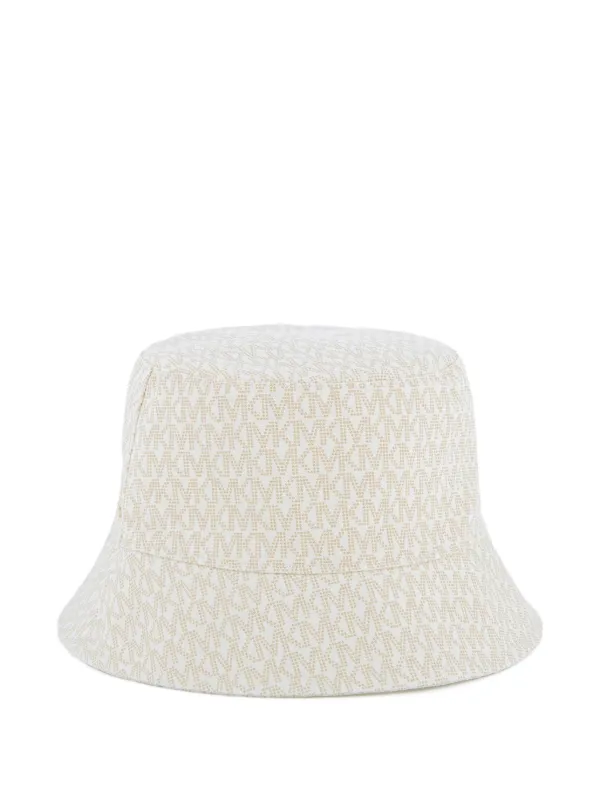 Michael Kors Kids logo-pattern Bucket Hat | Neutrals  display picture 3