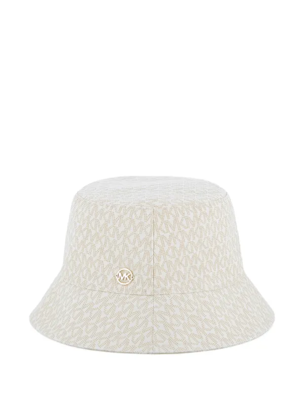 Michael Kors Kids logo-pattern Bucket Hat | Neutrals  display picture 1