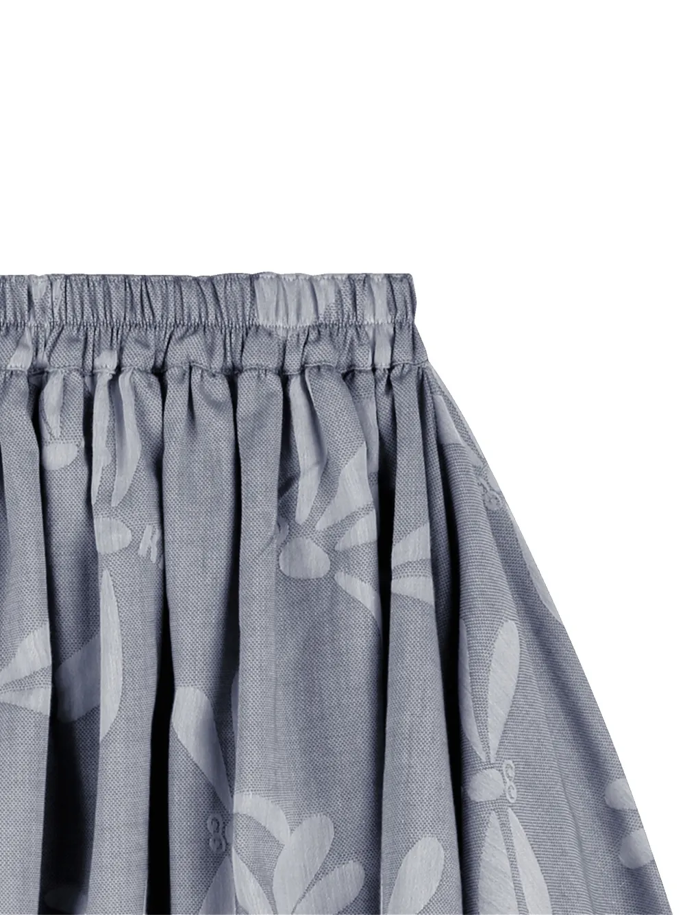 Kenzo Kids Asymmetrische rok met libelle print Grijs