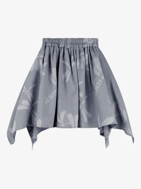 Kenzo Kids dragonflies asymmetric casual skirt