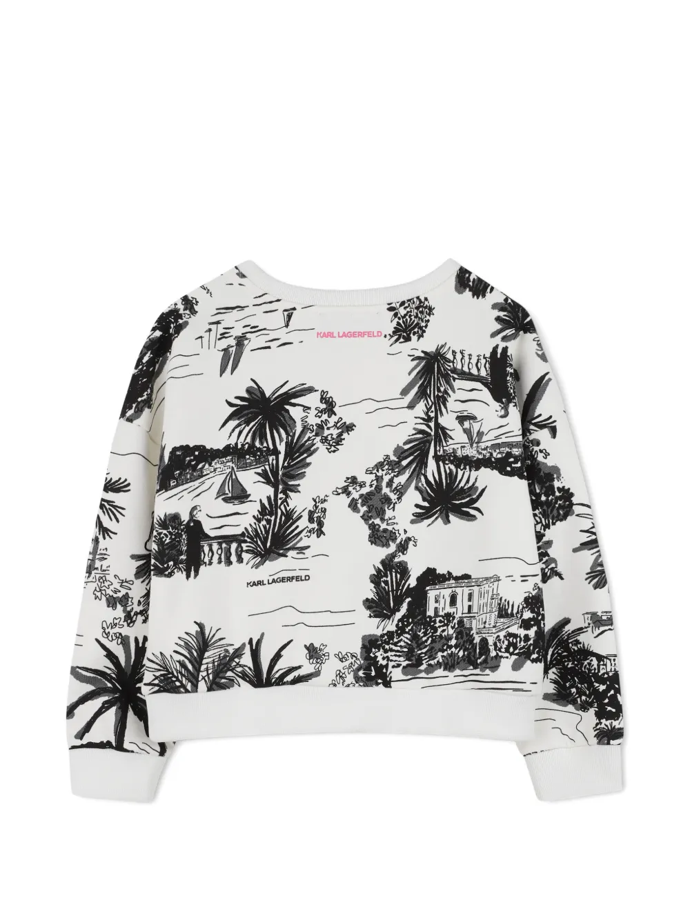 Karl Lagerfeld Kids Sweater met print Wit