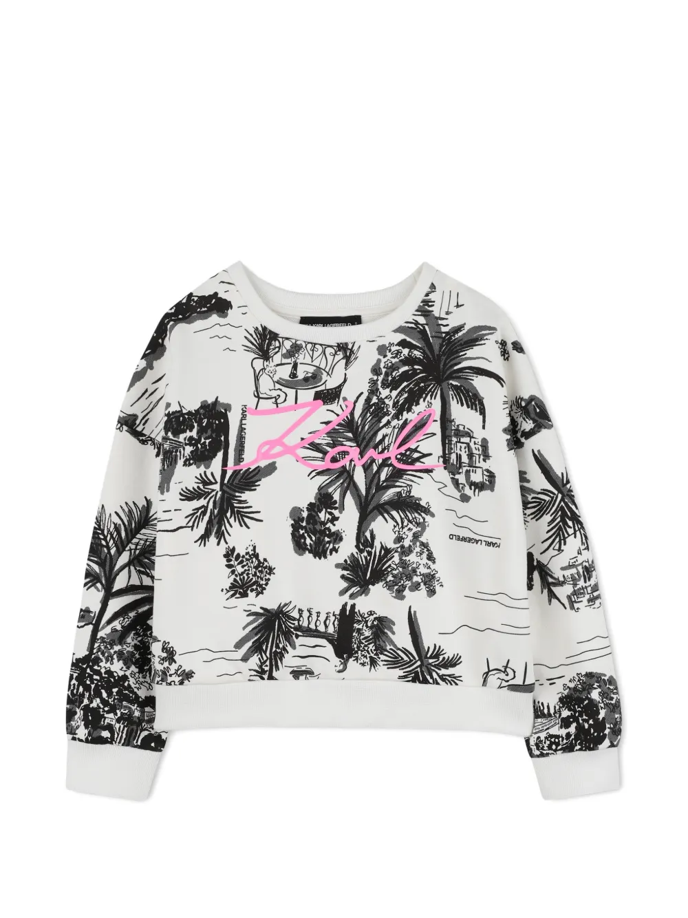 Karl Lagerfeld Kids printed sweatshirt - White