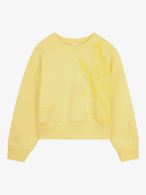 Givenchy Kids sudadera con estampado floral