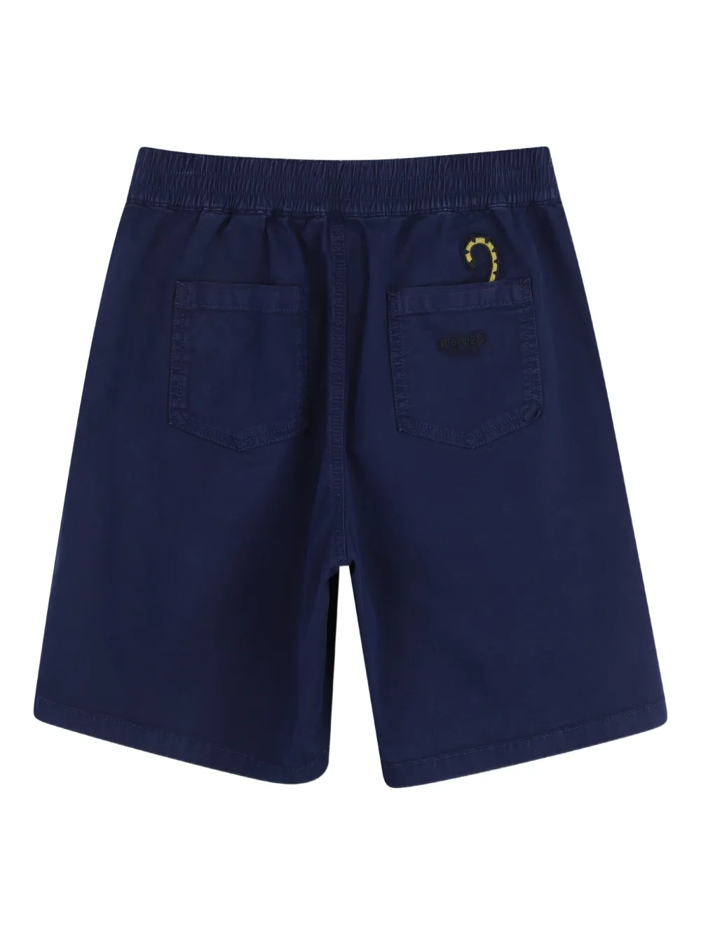 Kenzo Kids Shorts met Tiger-borduurwerk Blauw