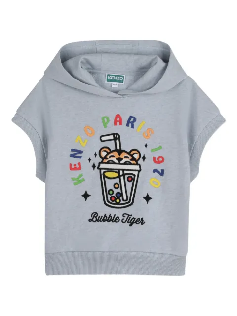 Kenzo Kids hoodie con bordado gráfico