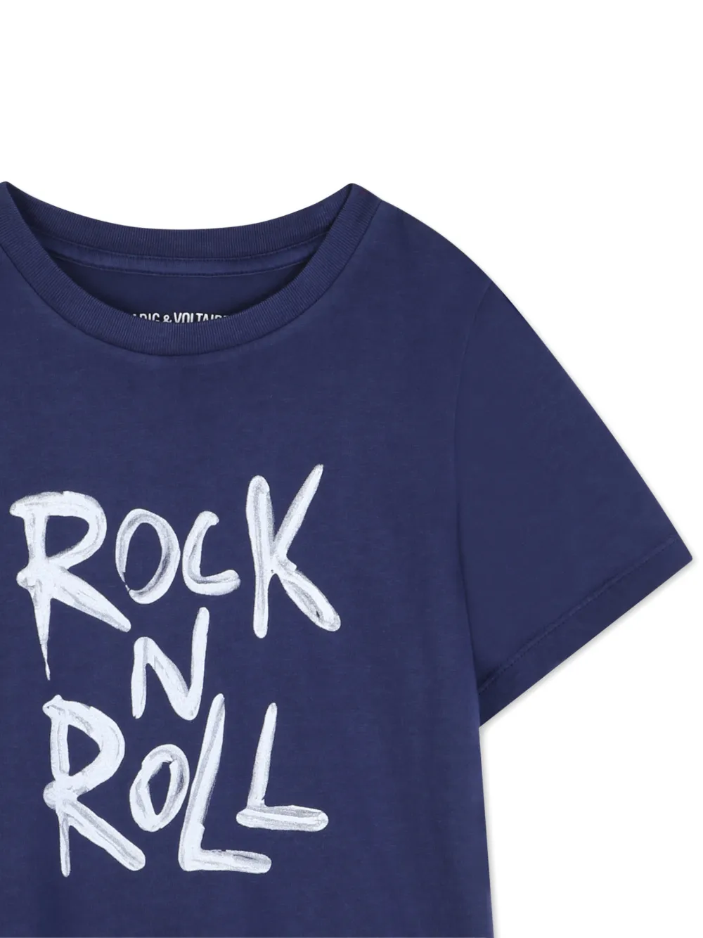 Zadig & Voltaire Kids T-shirt met grafische print Blauw