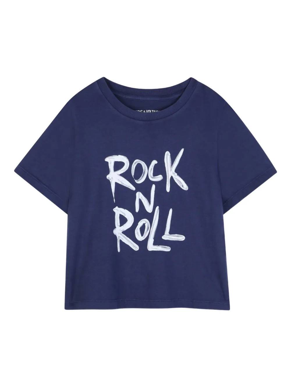 Zadig & Voltaire Kids graphic-print crew-neck T-shirt - Blu