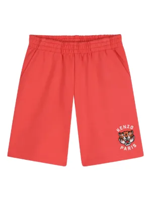 Burberry Kids アップリケ ショートパンツ | レッド | FARFETCH JP