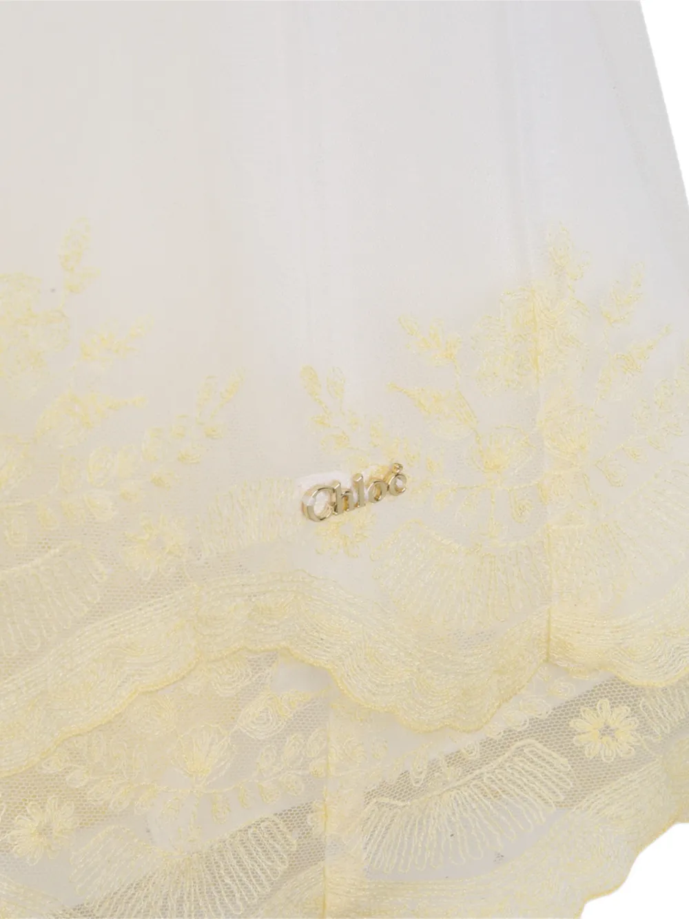 Chloé Kids Jurk met kant Wit