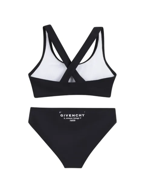 Givenchy Kids 로고 프린트 비키니 세트
