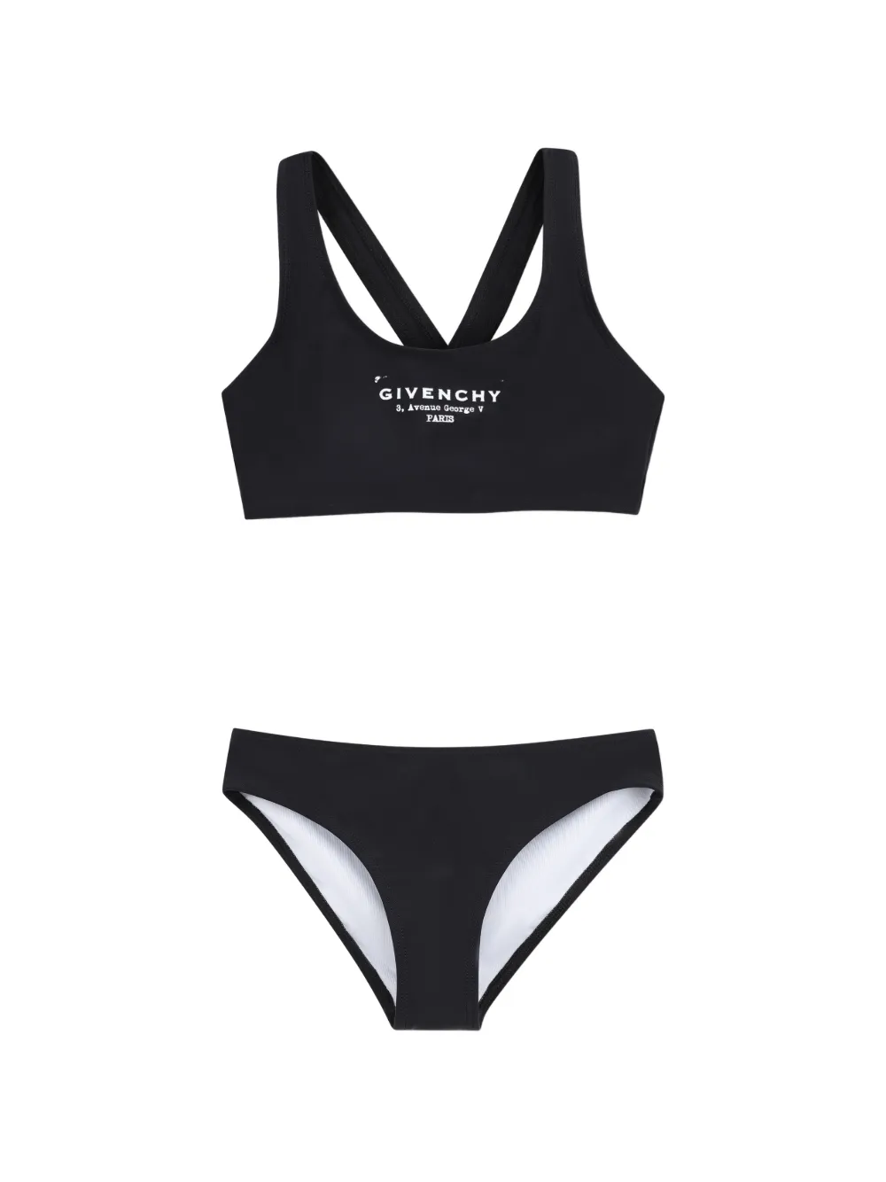 Givenchy Kids logo-print bikini set (set of two) - Nero