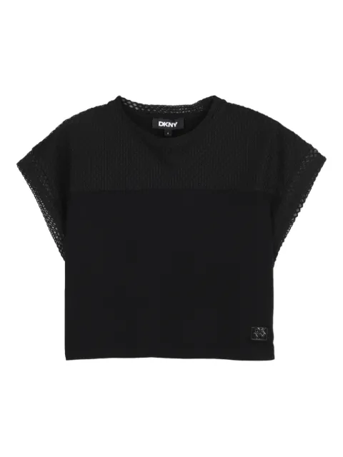 Dkny Kids mesh-panel T-shirt