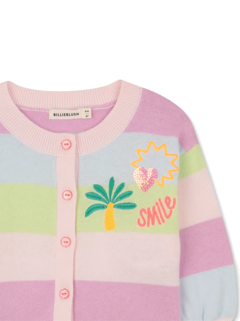  Billieblush Striped Cardigan - Pink 
