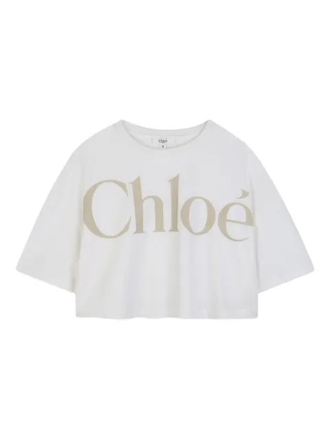 Chloé Kids playera con logo