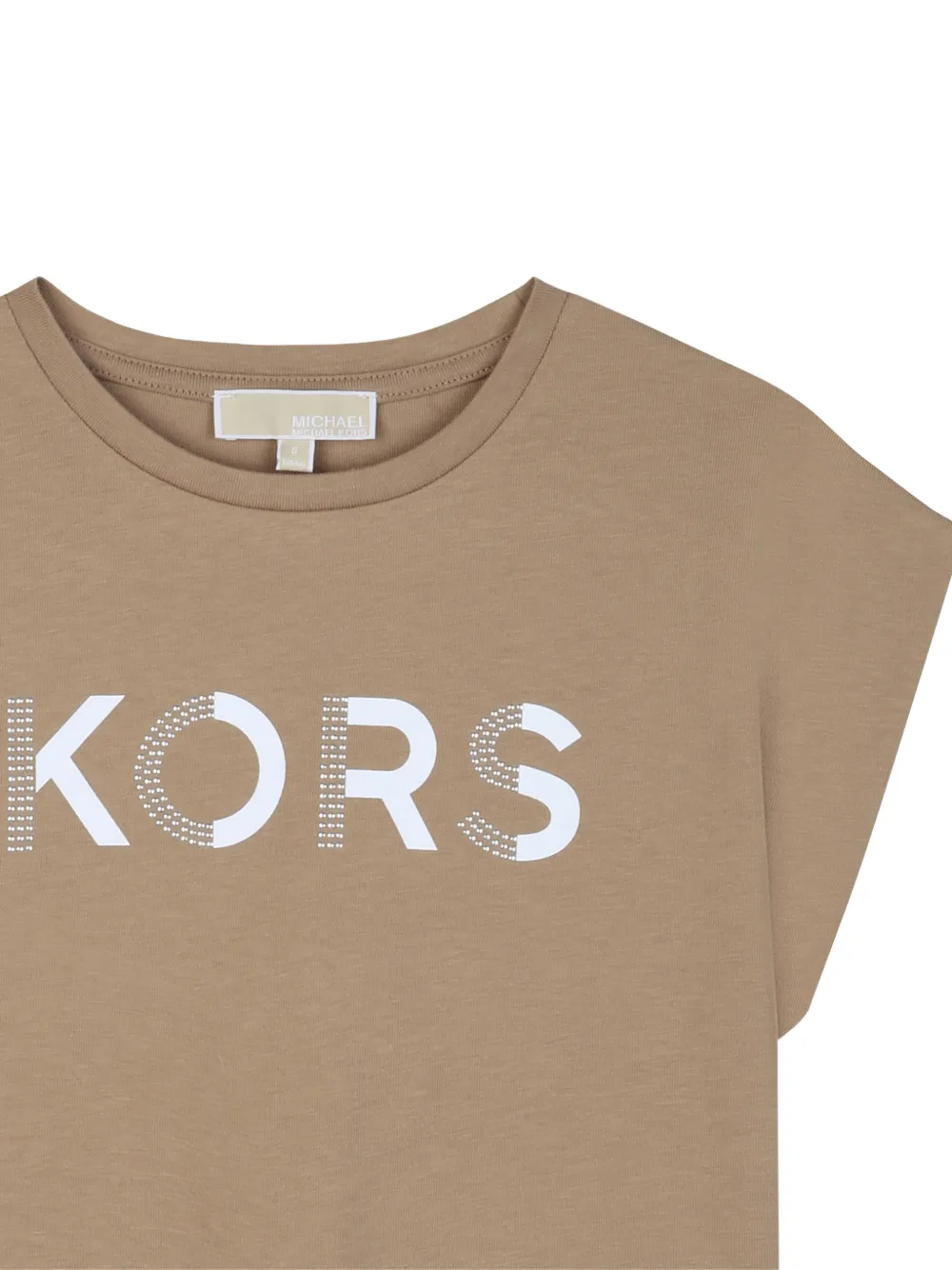 Michael Kors Kids T-shirt met logoprint Bruin