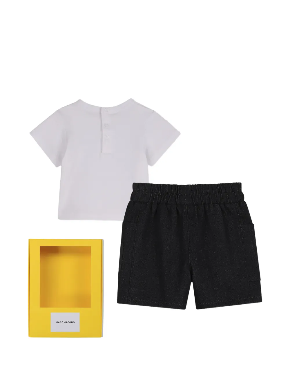Marc Jacobs Kids T-shirt en shorts met grafische print Wit